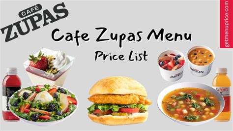 cafe zupas menu